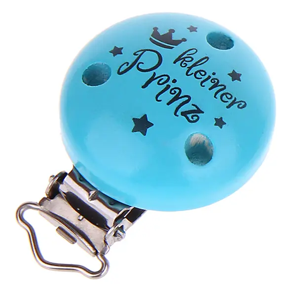 Little Prince motif clip light turquoise-grey 8 in stock 