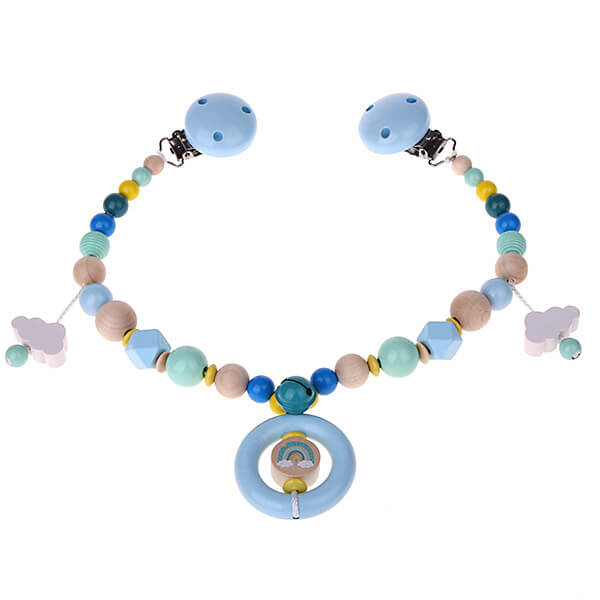 Rainbow baby carriage chain craft kit blue