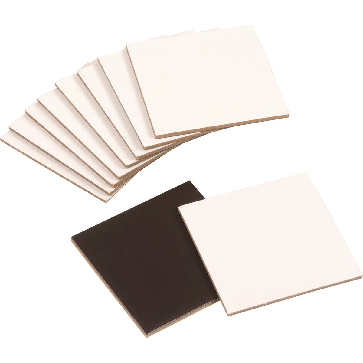 Schwammboden, Korkplatten?, Holzwerkstoff?, Papierschachtel?, Stückplatten?, Kartonplatten, Paneele, Baustoffplatten, zweifarbig, Platten-Set