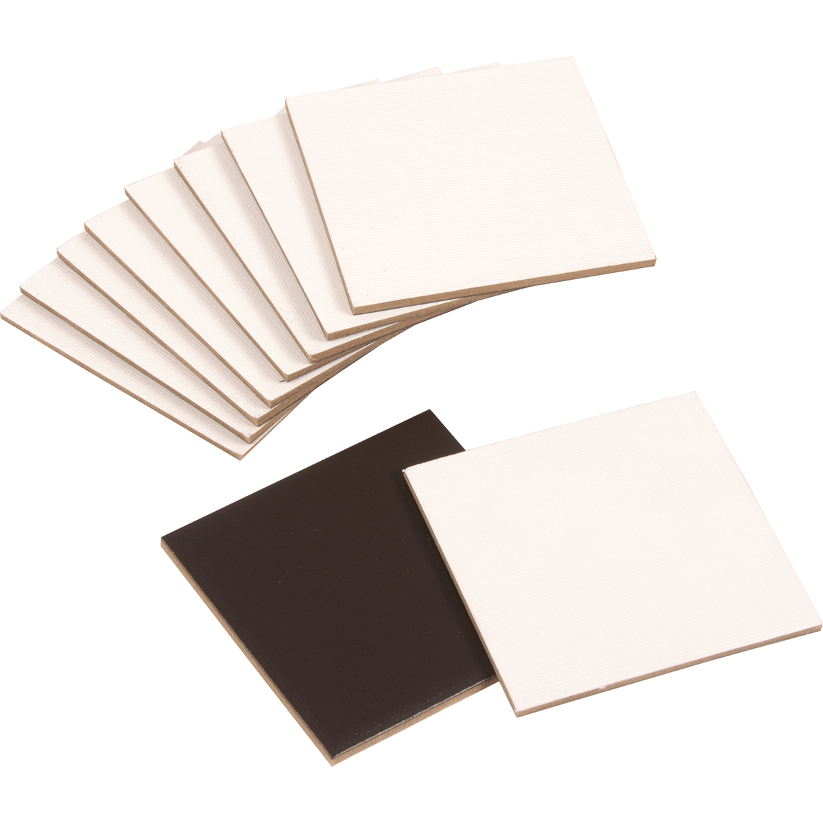 Magnet Leinwandquadrate klein 12er Set