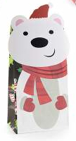 Colorful Christmas gift bags Polar bear 6 in stock 