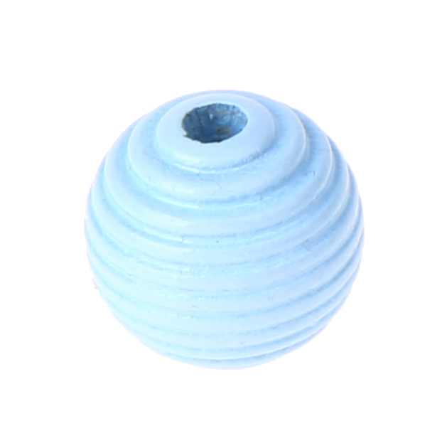 Grooved beads 14mm - 10 pieces baby blue 178 in stock 