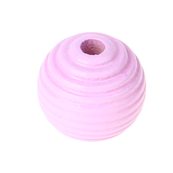 Grooved beads 14mm - 10 pieces pink 239 in stock 