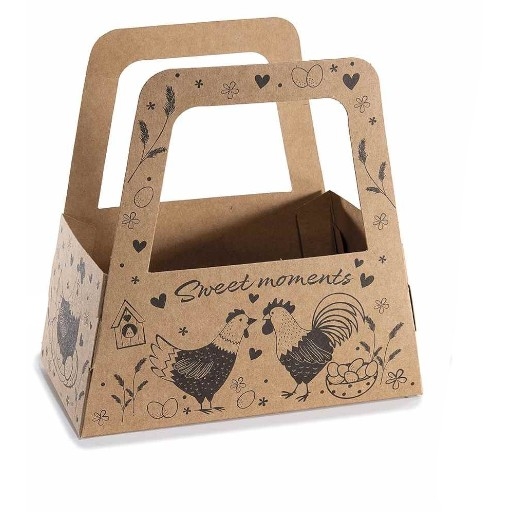 Tasche aus Kraftpapier mit Hühner-Motiv 1 24 in stock 