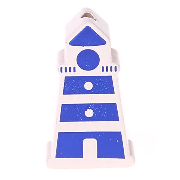 Lighthouse motif bead medium blue 332 in stock 
