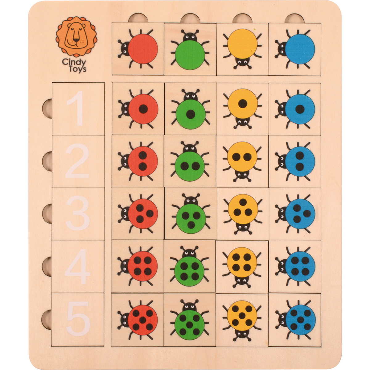 Holzpuzzle, Lerntafel, Tiere, Bunte Käfer, Zahlenspiel, holzpuzzle, liken-figure, bunte kinderspiel, uweck puzzle, türmchen spiel