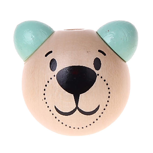 3D bear motif bead mint 789 in stock 