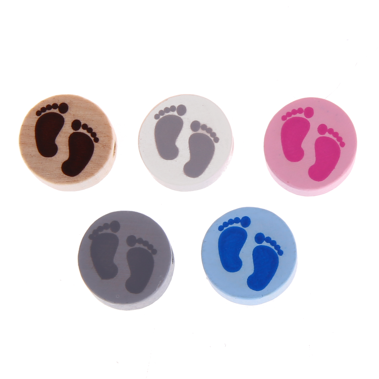 Motif bead baby feet mini disk