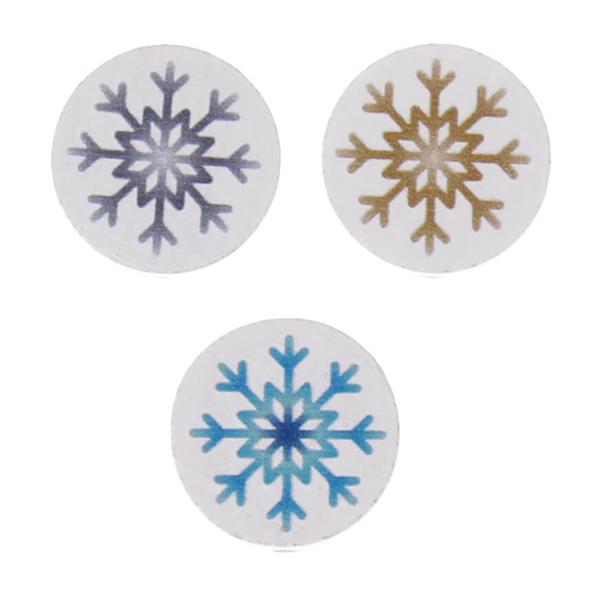 Motif bead disc snowflake