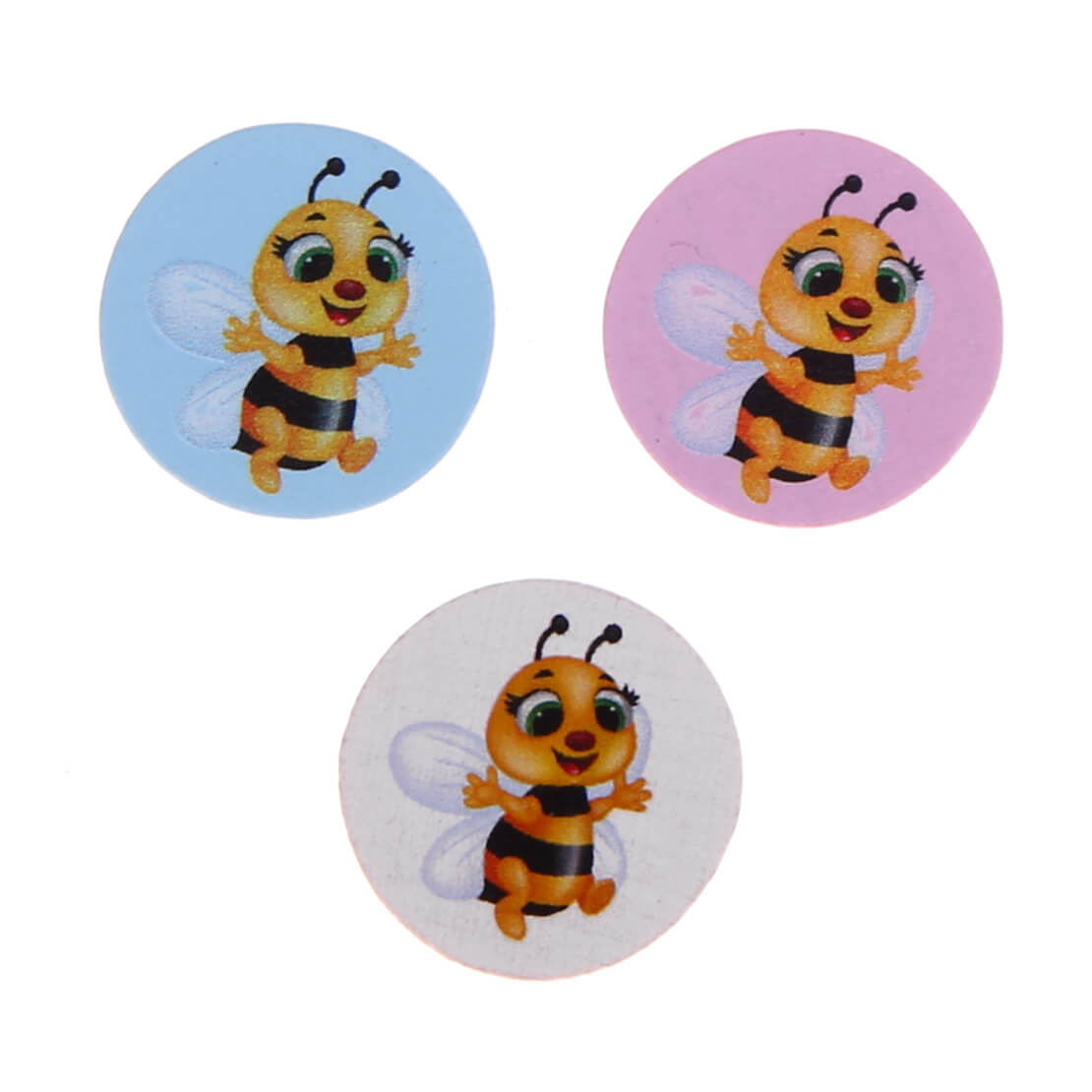 Motif bead disc bee