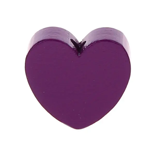 Heart motif bead (mini) purple 968 in stock 