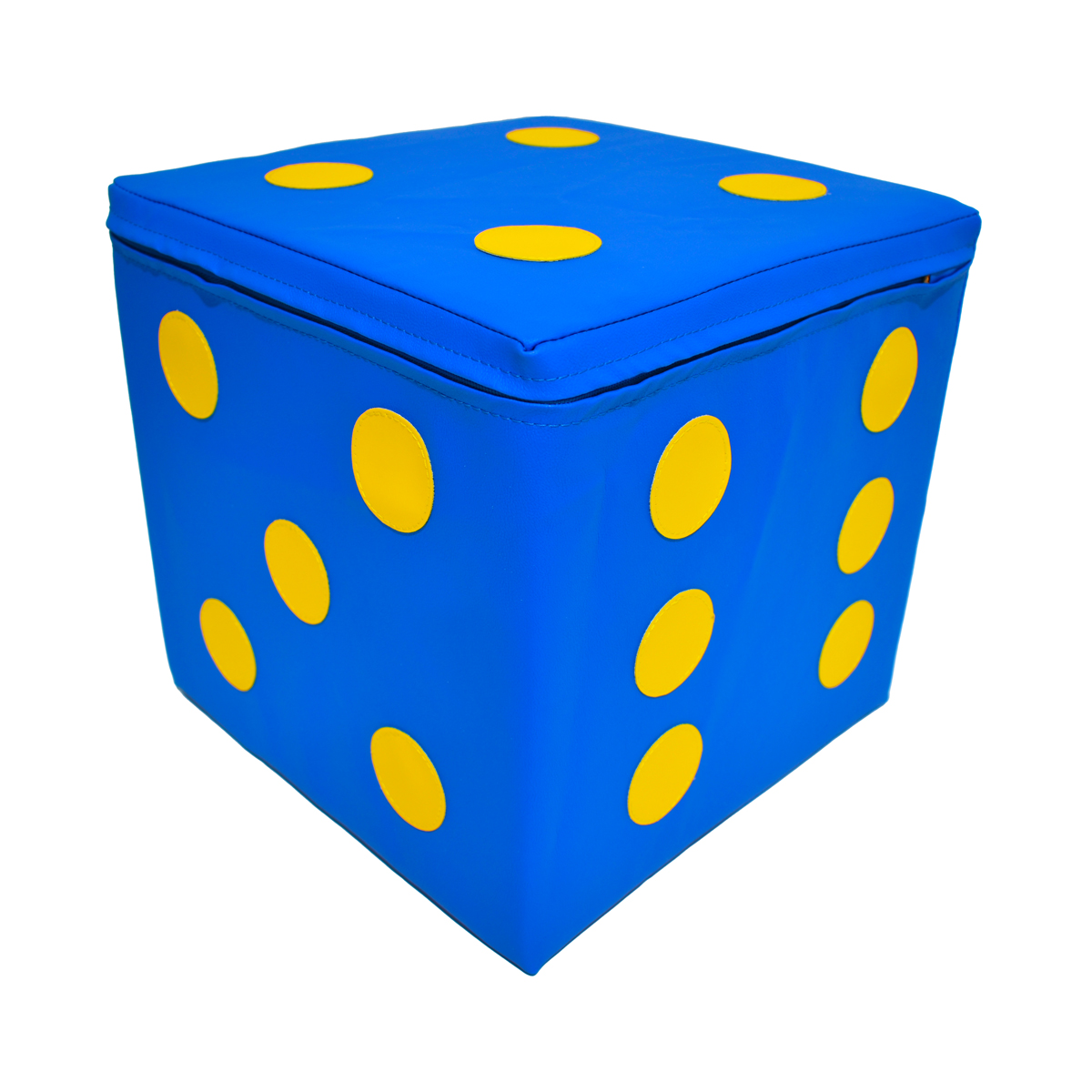 würfel, pouf, dice, blau, gelb, Würfel, Puzzlewürfel, Polsterwürfel, Dot-Muster, Blauer Würfel