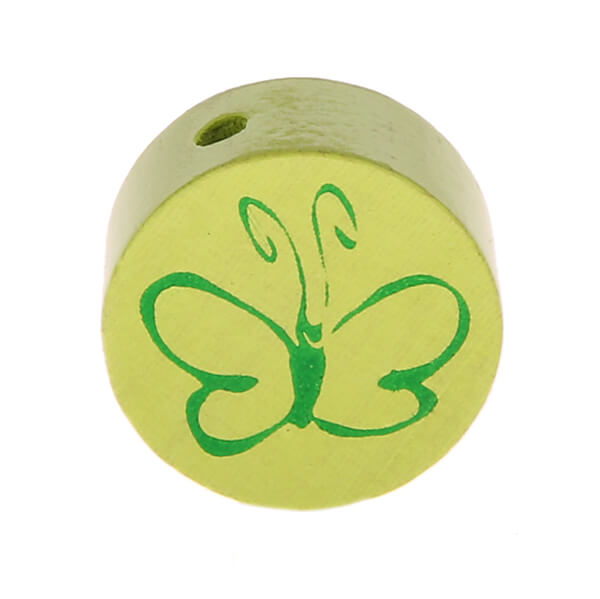 Motivperle Scheibe Schmetterling lemon 439 auf Lager