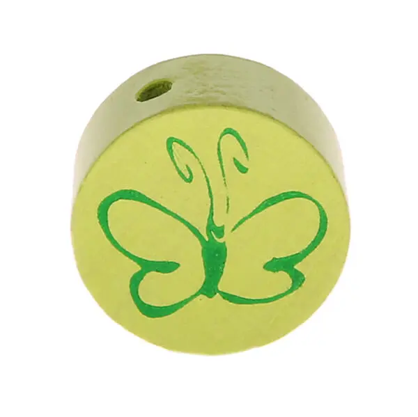 Motivperle Scheibe Schmetterling lemon 453 auf Lager