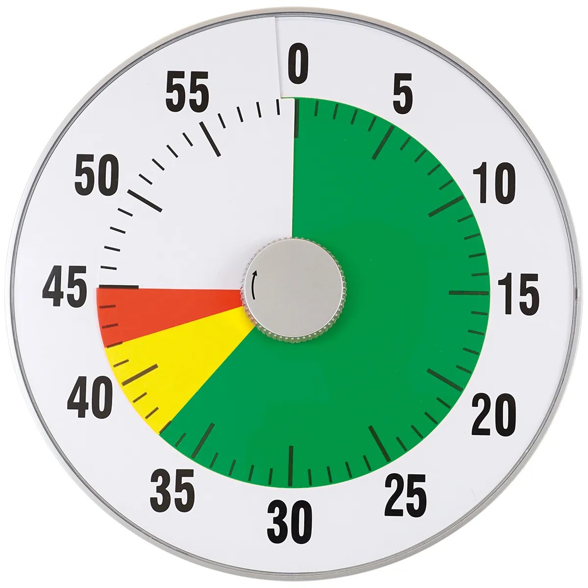 Kochzeitmesser, Küchenuhr, Tage-Zeitmesser, Zeitmesser, Timer, kitchen timer, mechanical timer, round timer, red yellow green segments, minute dial