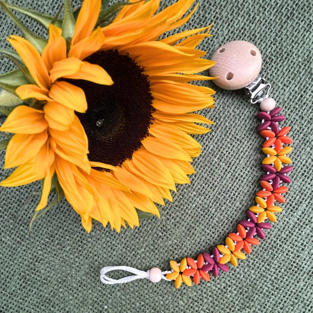 Schnullerkette "Blumenranke Indian Summer" • Bastelset 
