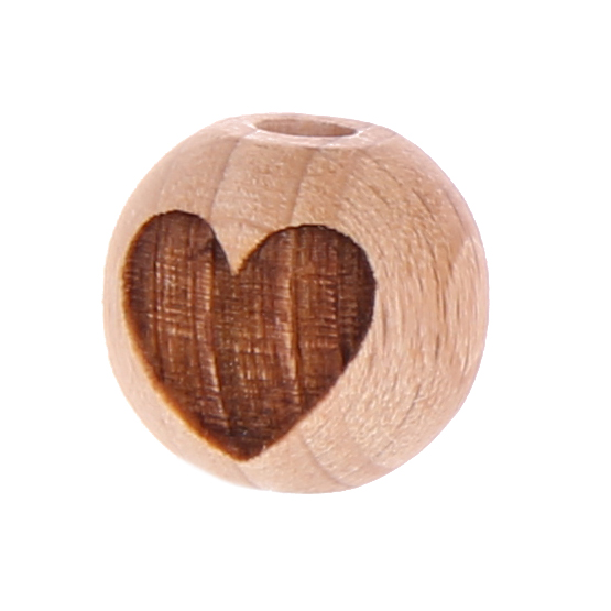 Letter beads 12mm with laser engraving - drilled vertically ♥ 674 in stock 
