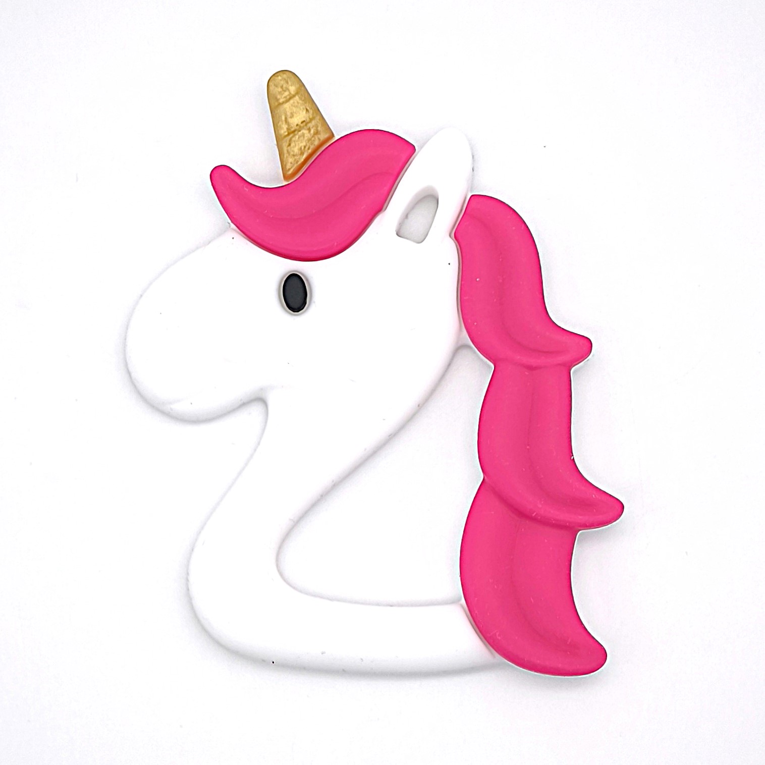 Unicorn teething ring dark pink 16 in stock 
