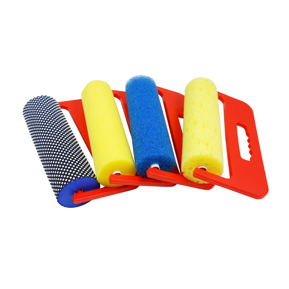 Farbtupfer, Rollenpinsel, Schwammrollen, Farberolle, Reinigungswerkzeug