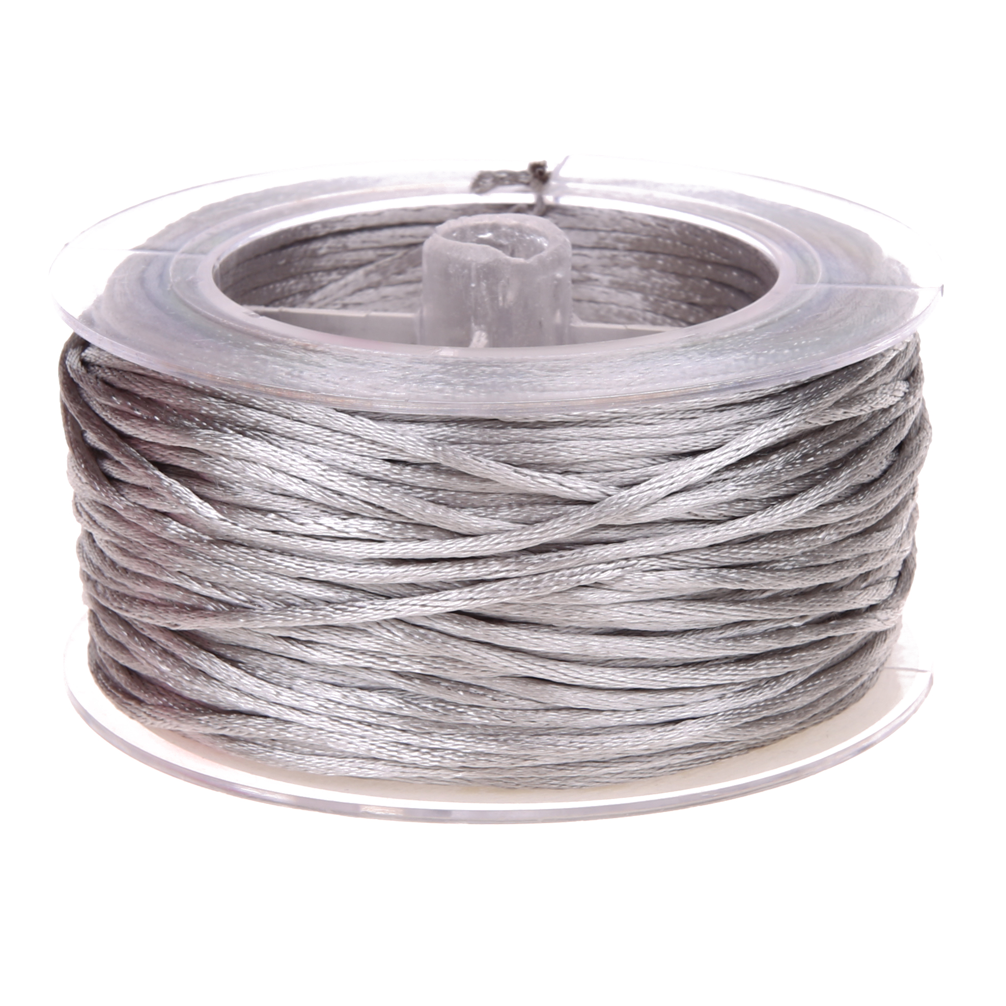 Satin ribbon Ø 1.5 mm - 50 meters gray 3 in stock 