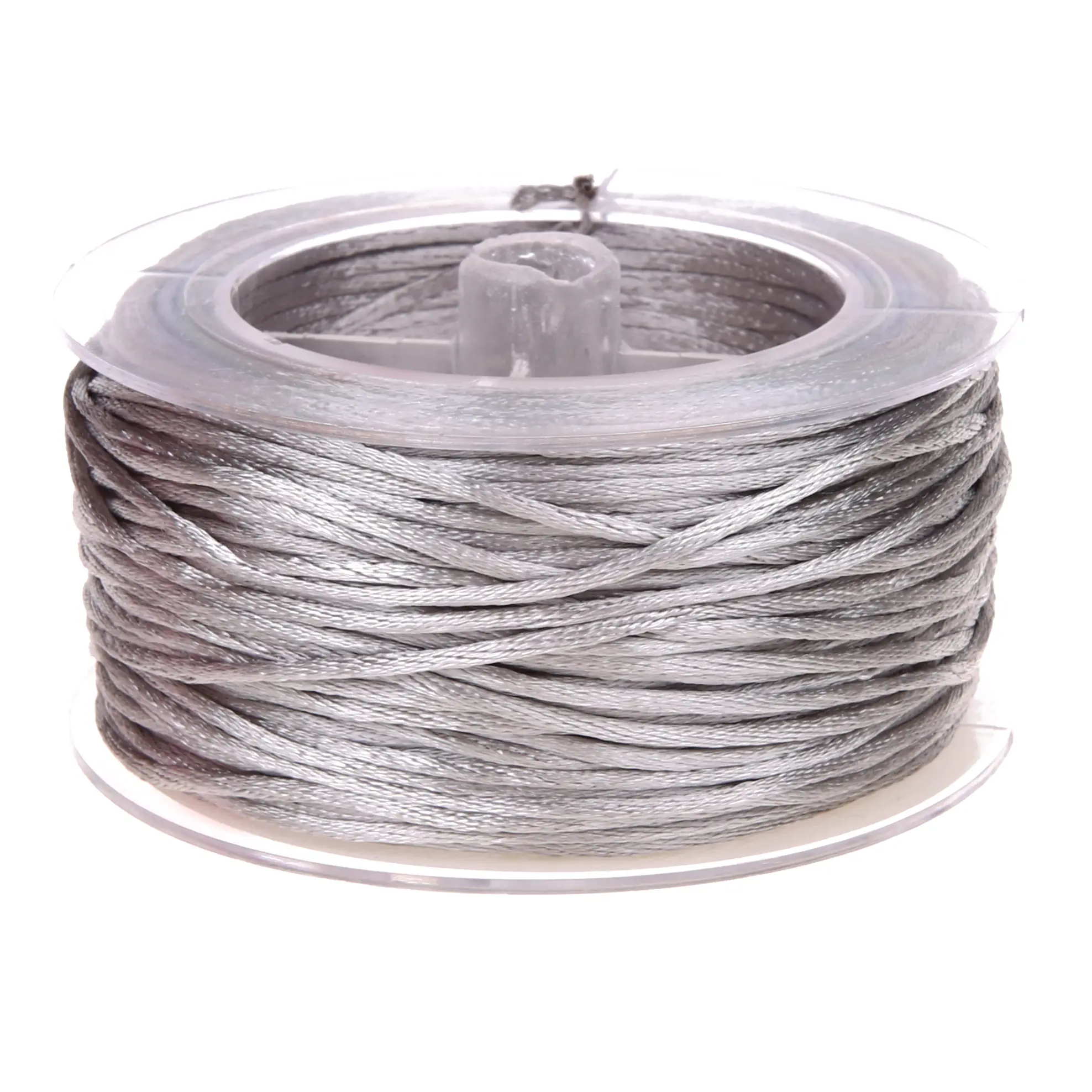 Satinband Ø 1,5 mm • 50 Meter grau 10 auf Lager