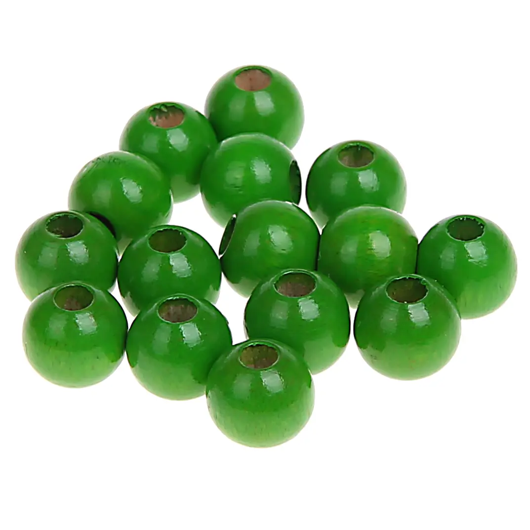 Holzperlen 8mm • 50 Stück grün 106 auf Lager