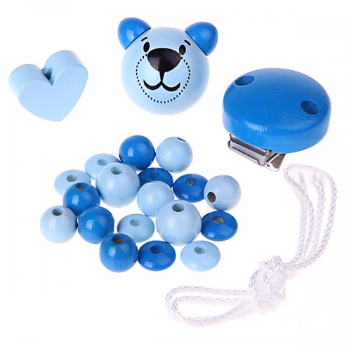 Pacifier chain craft kit blue IV