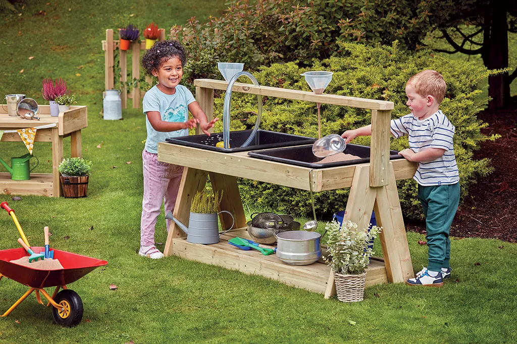 Spielküche, Outdoor-Spiel, Wasserspiel, Garten-Setup, Küchenset für Kinder, kindergarten garten, spielküche, wassertisch, garten spielzeug, kinder spielen