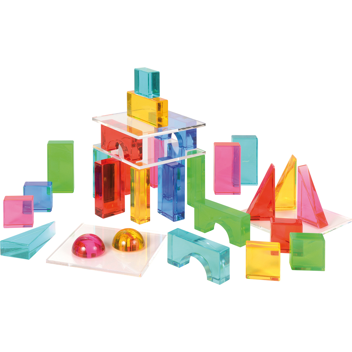 bausteine, kresh, bunte blocks, konstruktionsspiel, transparent, Bausteine, Kunststoff, Durchsichtig, Bunt, Konstruktionselemente