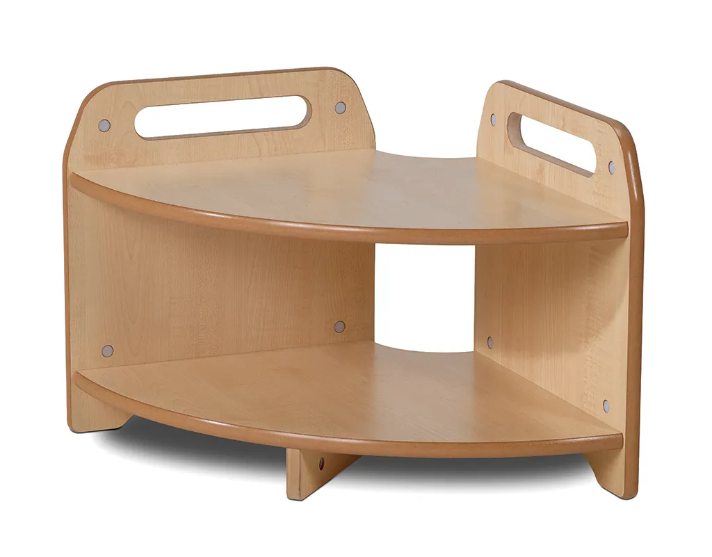 holzregal, eckregal, dreieckshelf, holzfinish, kleinregal, Kindertisch, Eckregal, Holz, Holzlaminierung, naturholz