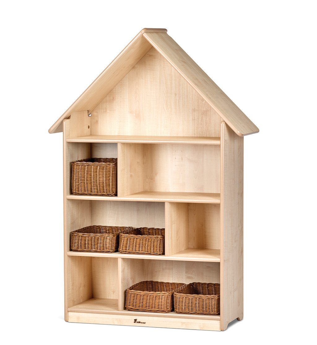 holzregal, regal, spielzeugregal, korb, naturholz, Kinderregal, Hausregal, Holzregal, Aufbewahrungsregal, Korbsystem