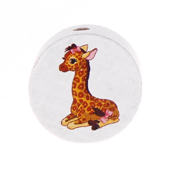 Motivperle Scheibe Giraffe