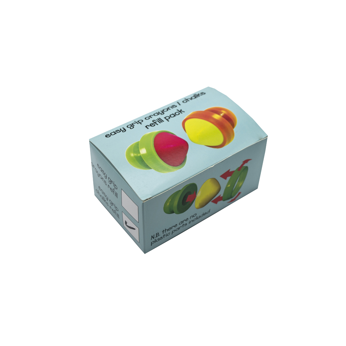 Earpods, Grippy cap, Refill pack, Kunststoff, Bunte Farbe, Easy grip, Crayon, Refill pack, Ears plug, Bunt