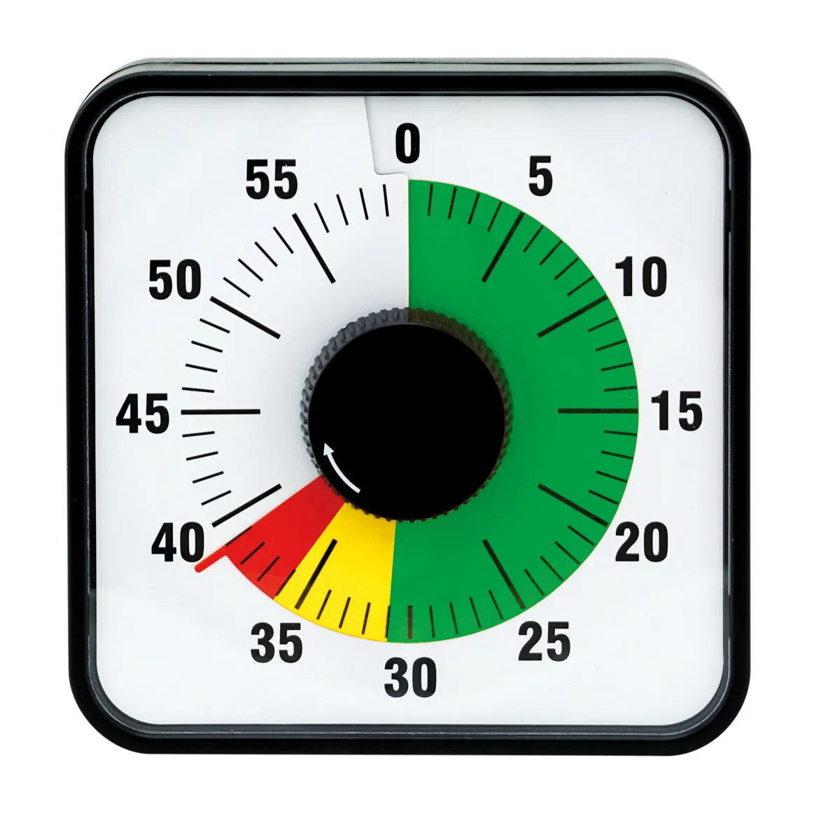 Timer, Analoger Ziffer, Drehknopf, Grüner Bereich, Drehzeitmesser, Timer, Küchenuhr, Dial, Analoganzeige, Mehrfarbige Skala