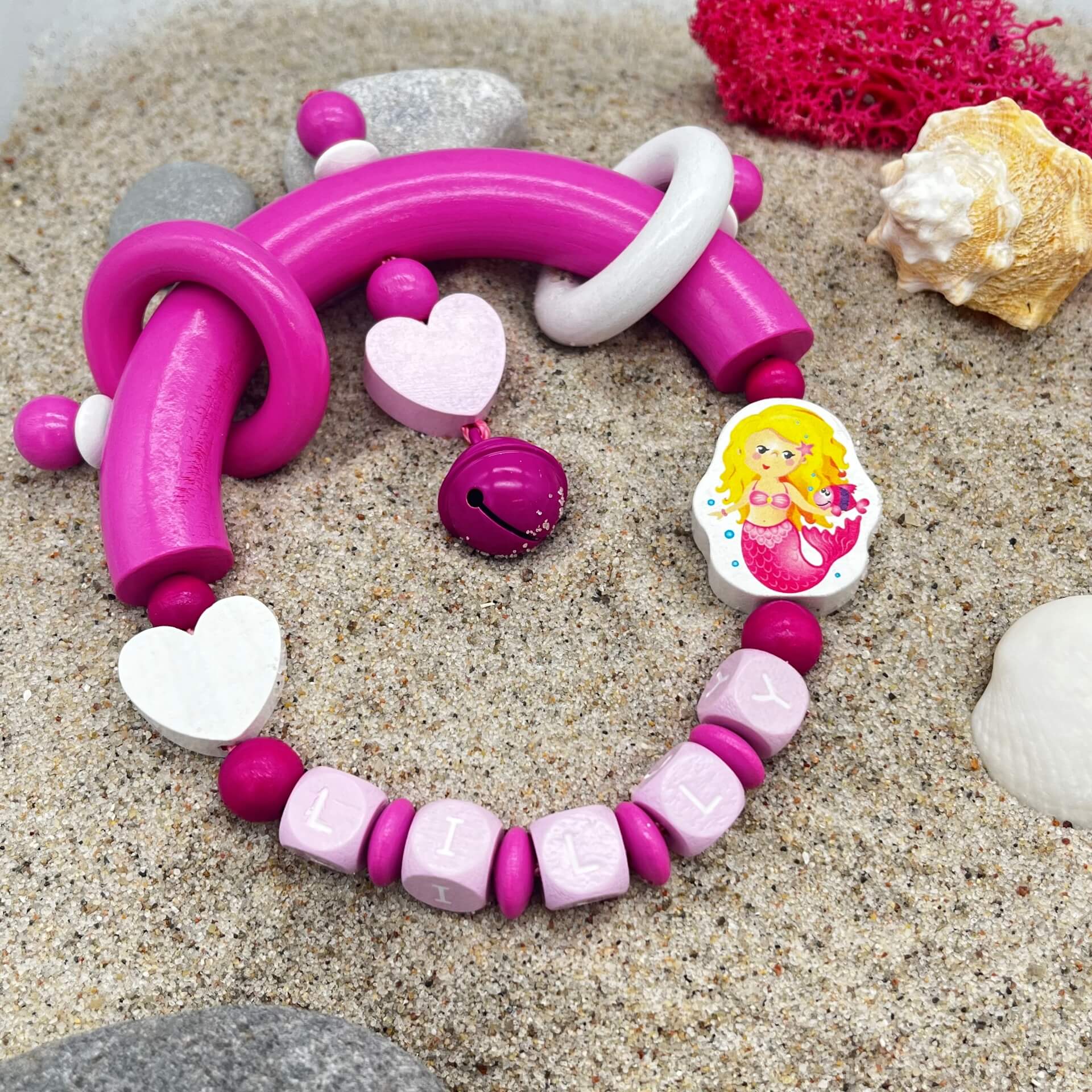Bastelset Greifling Meerjungfrau pink