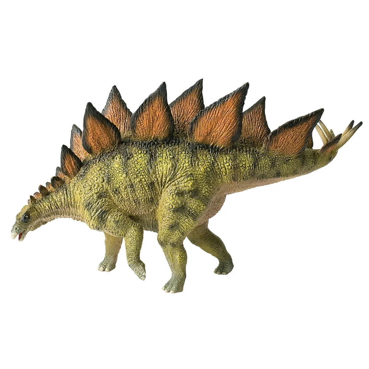 Stegosaurus, Spielzeug, Dinosaurier, Kunststoff, Gelbgrün, Dinosaurier, Stegosaurus, Spielzeugfigur, grün, stacheln