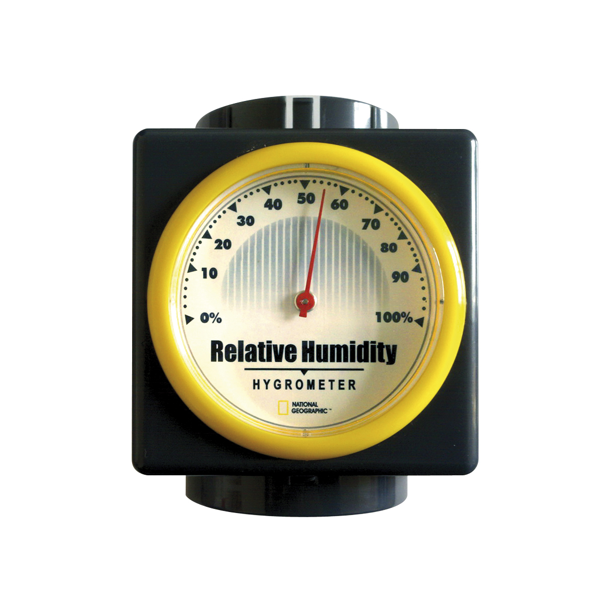 Hygrometer, Relative Humidity, Gauge, Gelb Rahmen, Blockiges Messgerät