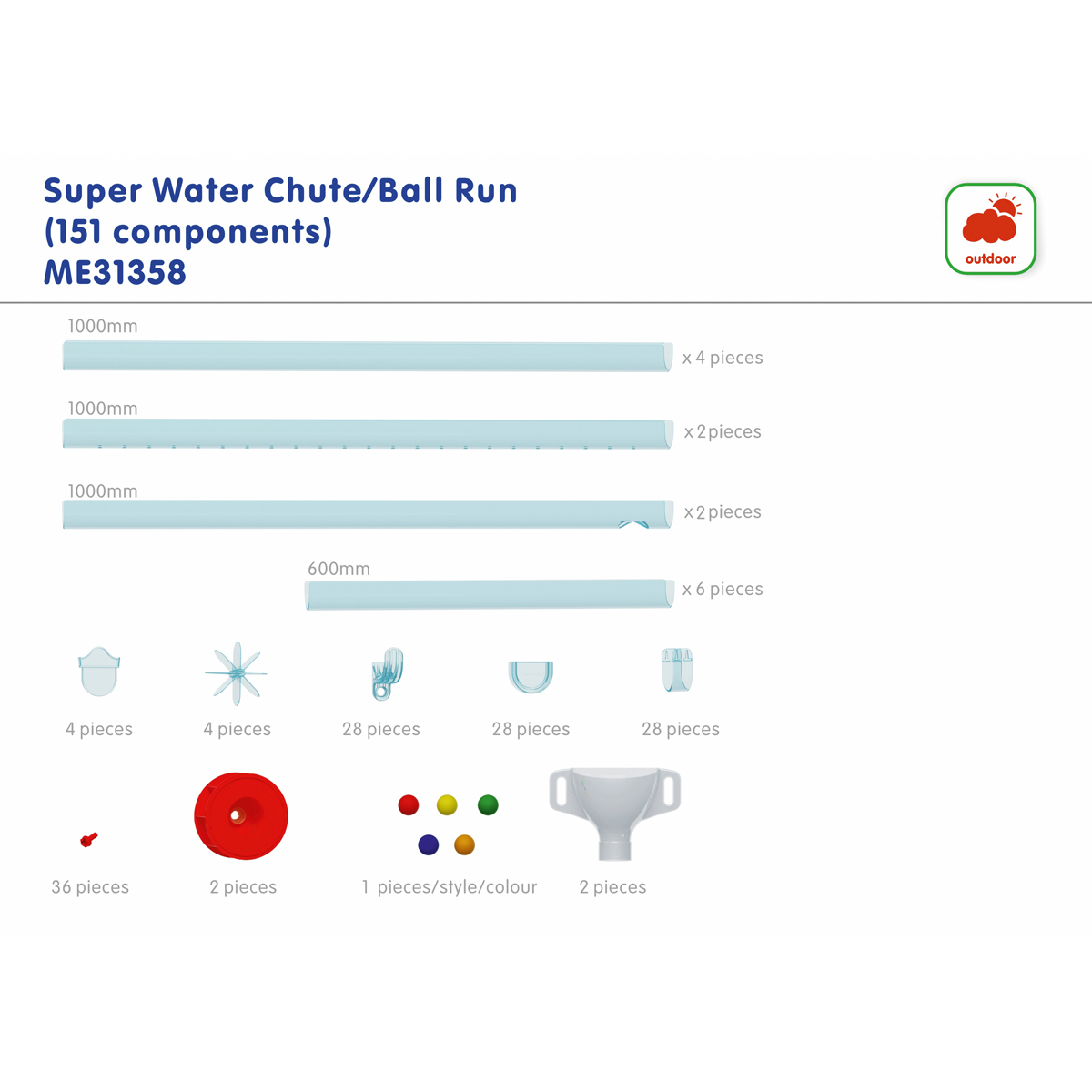Wasser-Rohrsystem, Schlauch, Stange, Beutel, Illustration
