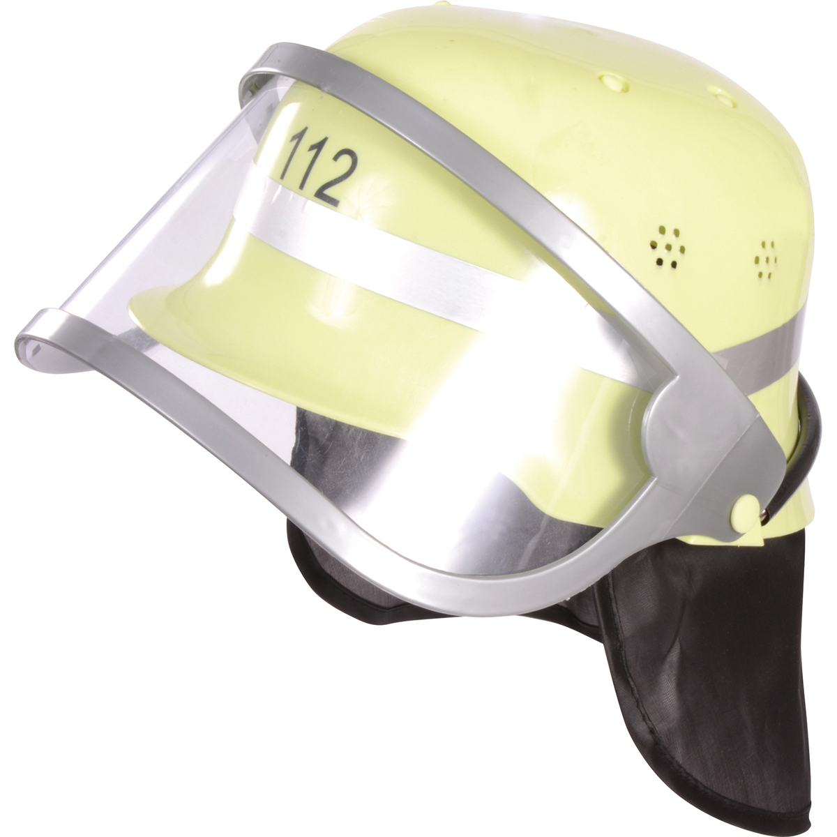 Feuerwehrhelm, Schutzausrüstung, Helm mit Visier, Gelb, Kopfhautsschutz