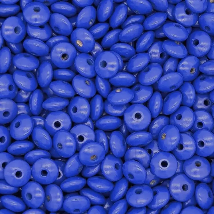 Wooden lenses 14mm - 50 pieces dark blue 0 in stock 