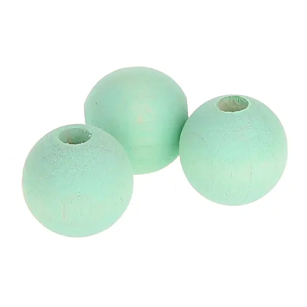 Watercolors Holzperlen 10mm • 50 Stück mint 140 auf Lager