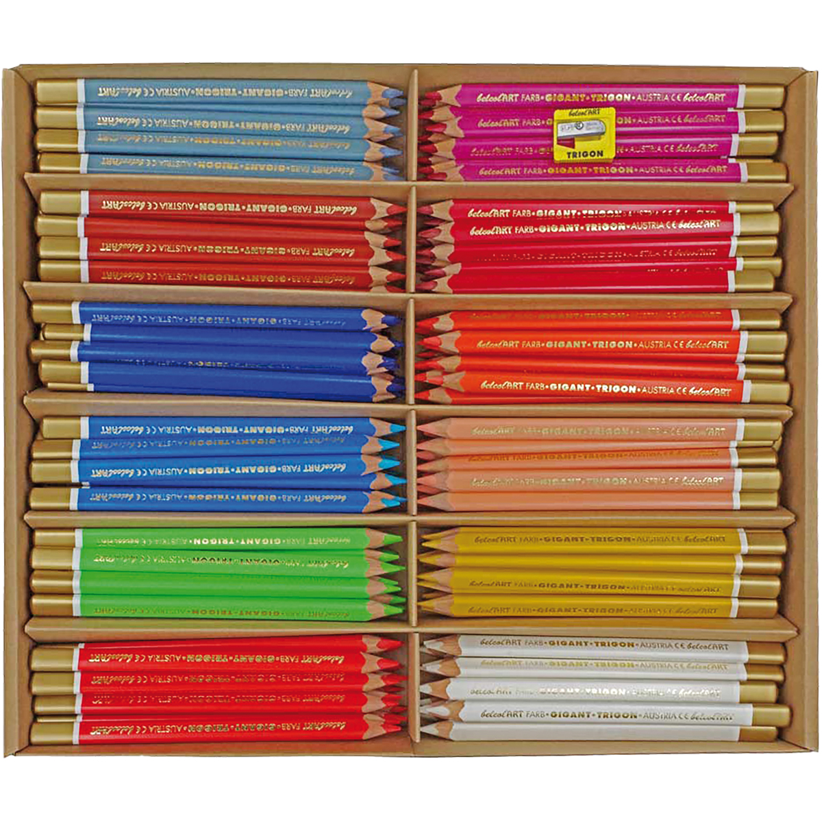 Buntstifte, Bleistifte, Leuchtende Farben, Holzkoffer-Set, Stiftedesign