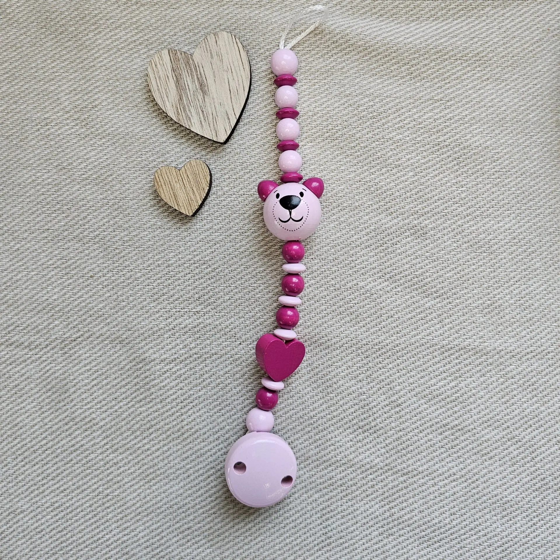 Bastelset Schnullerkette Rosa I