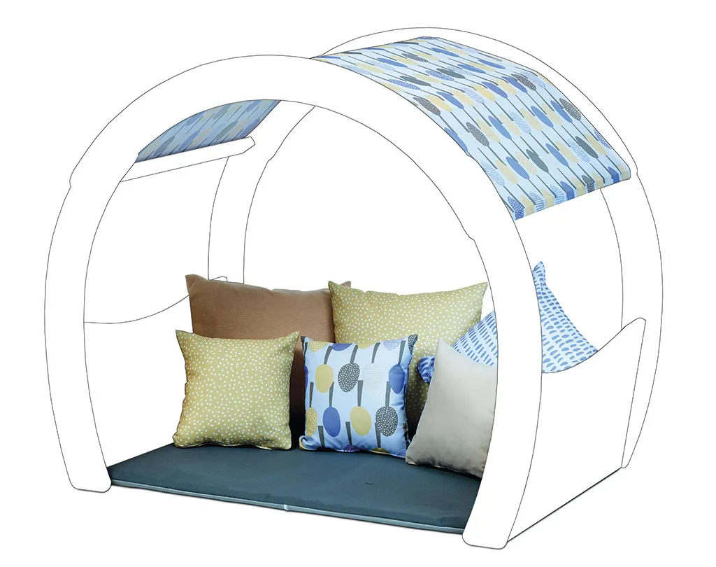 Couch, Lounge-Sofa, Kissen, Sonnenhut, Strukturmuster, Kinder-Schaukel, Picknicknetz, Kissen, Sitzkissen, Baldachin-Schatten