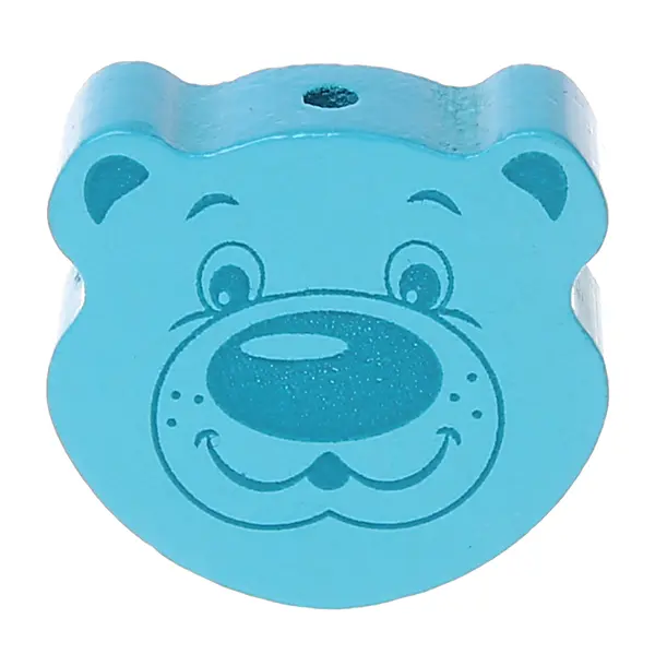 Motif bead bear light turquoise 507 in stock 