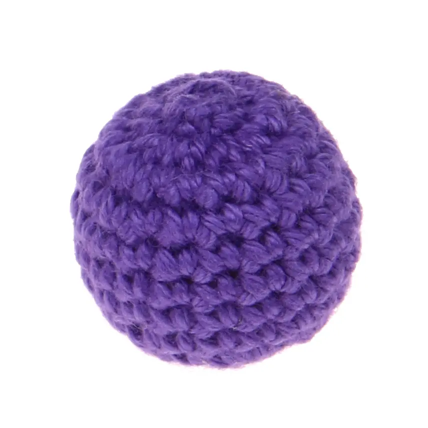Crochet bead 25 mm purple 60 in stock 