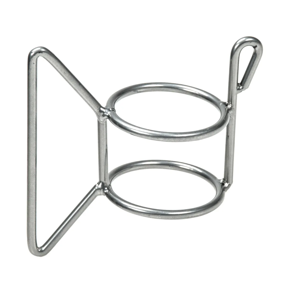 metal, ring, halter, zweistufig, edelstahl, metallisch, Käfig, Ring, Aufhängung, Gerät