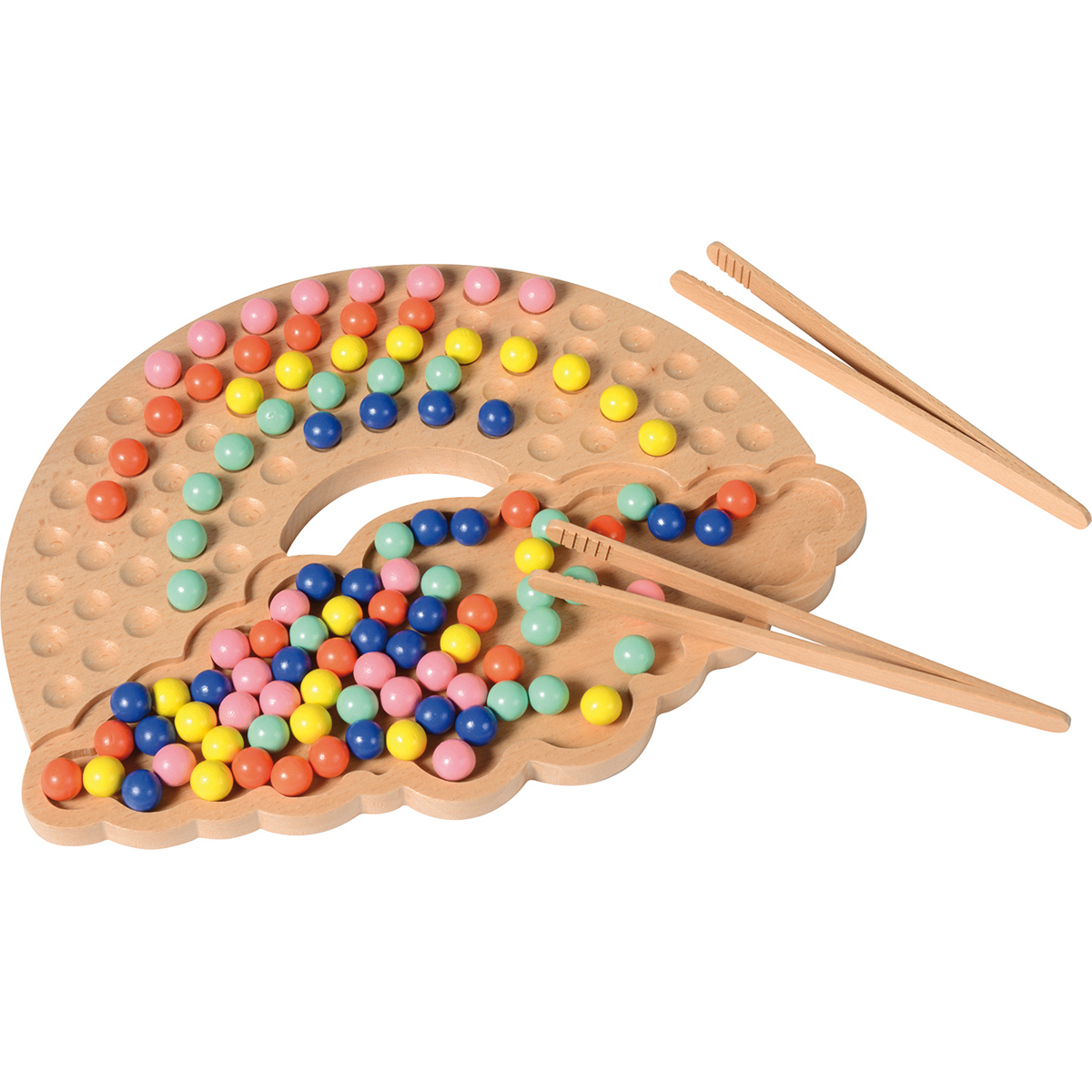 holz, puzzle, kugelbahn, farbig, spielzeug