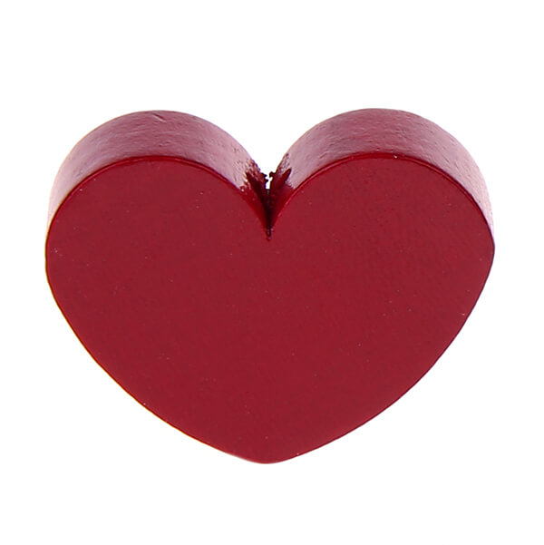 Motif bead shaped bead heart large bordeaux 817 in stock 