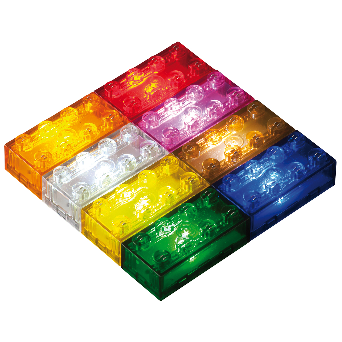 Lego, Bausteine, Klemmbausteine, Transparent, Regenbogen